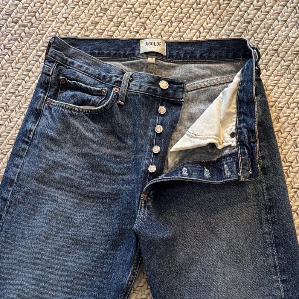 Women’s Agolde Los Angeles High Waist Button Fly Jeans Size 28
